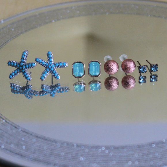 3 FOR $15!! Under The Sea Earring Set - Picture 1 of 5